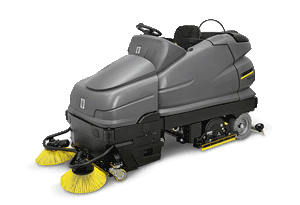 Ride On Scrubber Dryer with Pre-Sweep